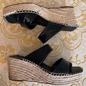 Black Franco Sarto Espadrilles Size 8